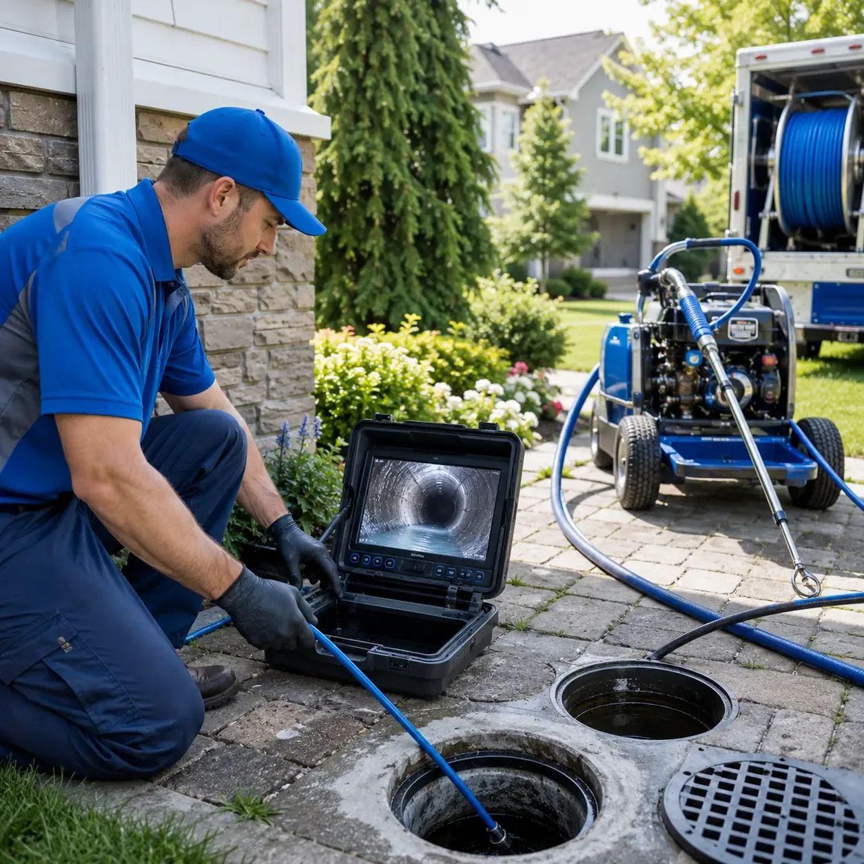Outdoor drain cleaning professionals serving North Pole, AK